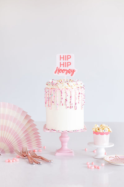 Cake By Courtney Hip Hip Hooray Cake Topper - My Mind's Eye Paper Goods