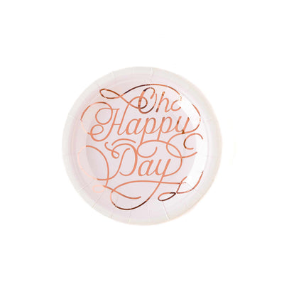 Cake By Courtney Oh Happy Day 7" Plates - My Mind's Eye Paper Goods