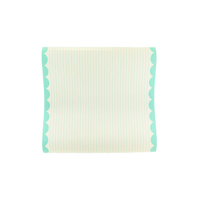 Cake By Courtney Blue Scallop Paper Table Runner