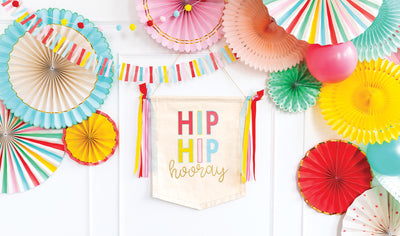Hip Hip Hooray Hanging Banner - My Mind's Eye Paper Goods