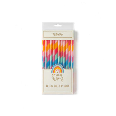 Magical Rainbow Reuseable Straws - My Mind's Eye Paper Goods