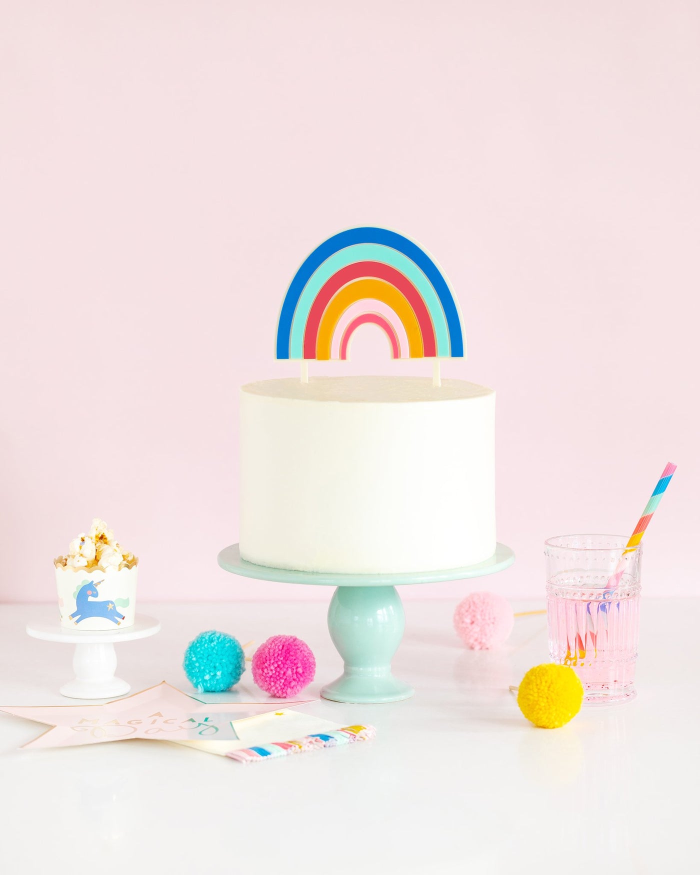 Magical Rainbow Cake Topper - My Mind's Eye Paper Goods