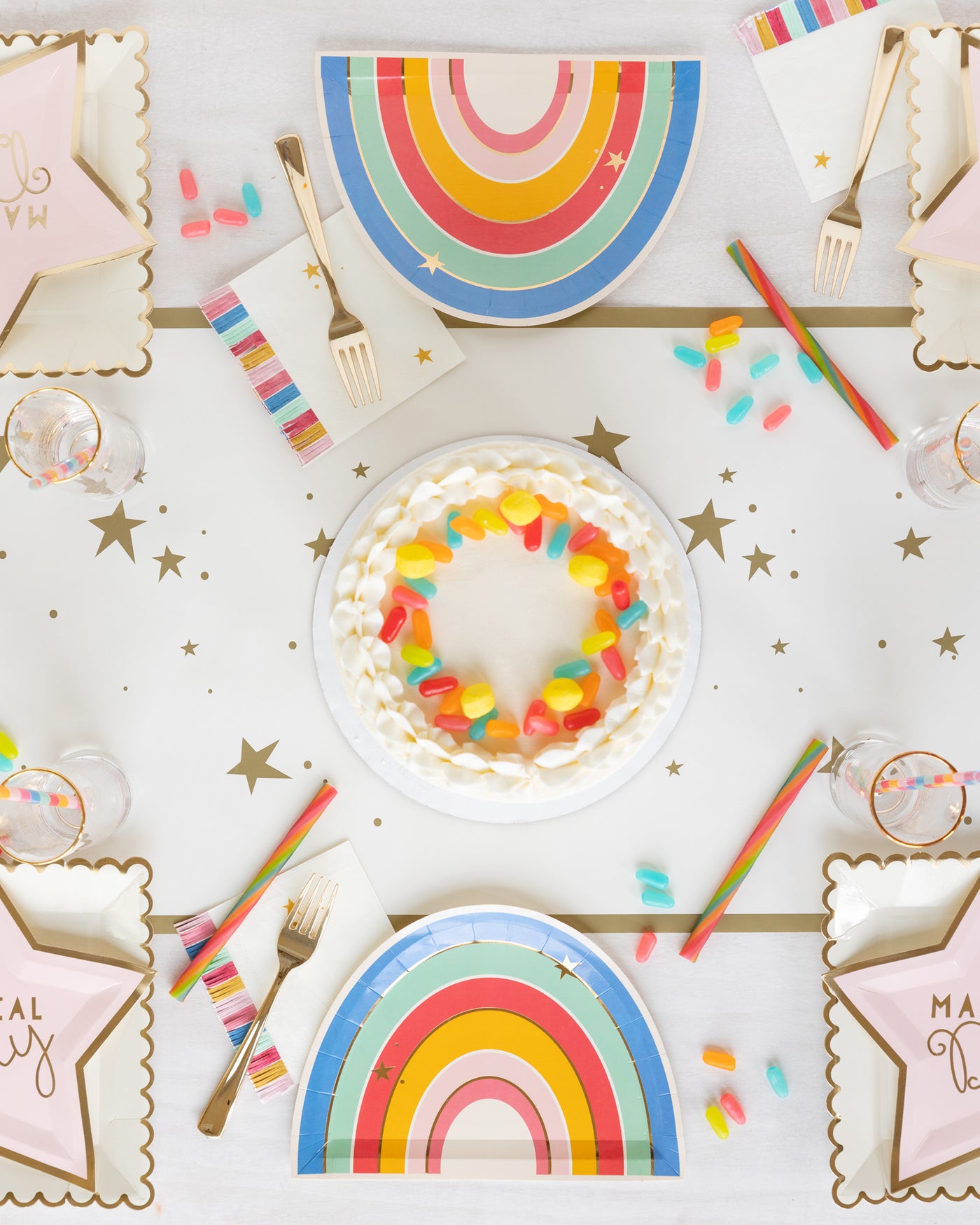 Magical Rainbow 9" Paper Plates