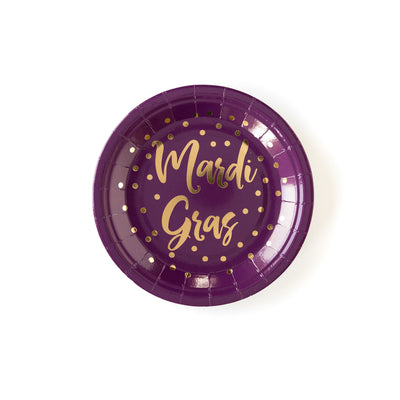 Mardi Gras Plate - My Mind's Eye Paper Goods