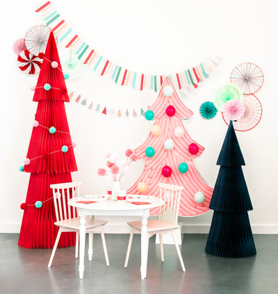Oui Party Christmas Fans - My Mind's Eye Paper Goods