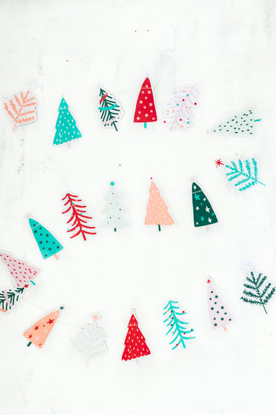 Oui Party Fa La La Tree Banner - My Mind's Eye Paper Goods