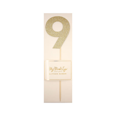 Gold Glitter Number 7 - My Mind's Eye Paper Goods