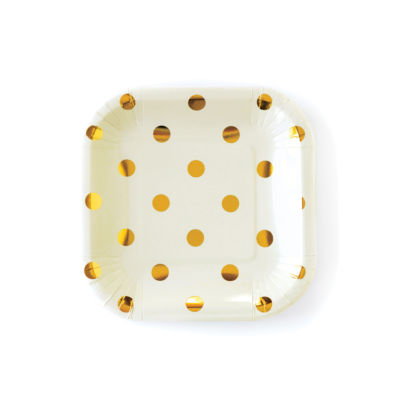 Cream Polka Dot 7" Paper Plates