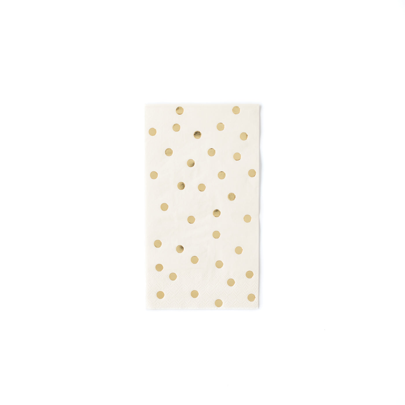 Cream Polka Dot Dinner Napkin - My Mind's Eye Paper Goods