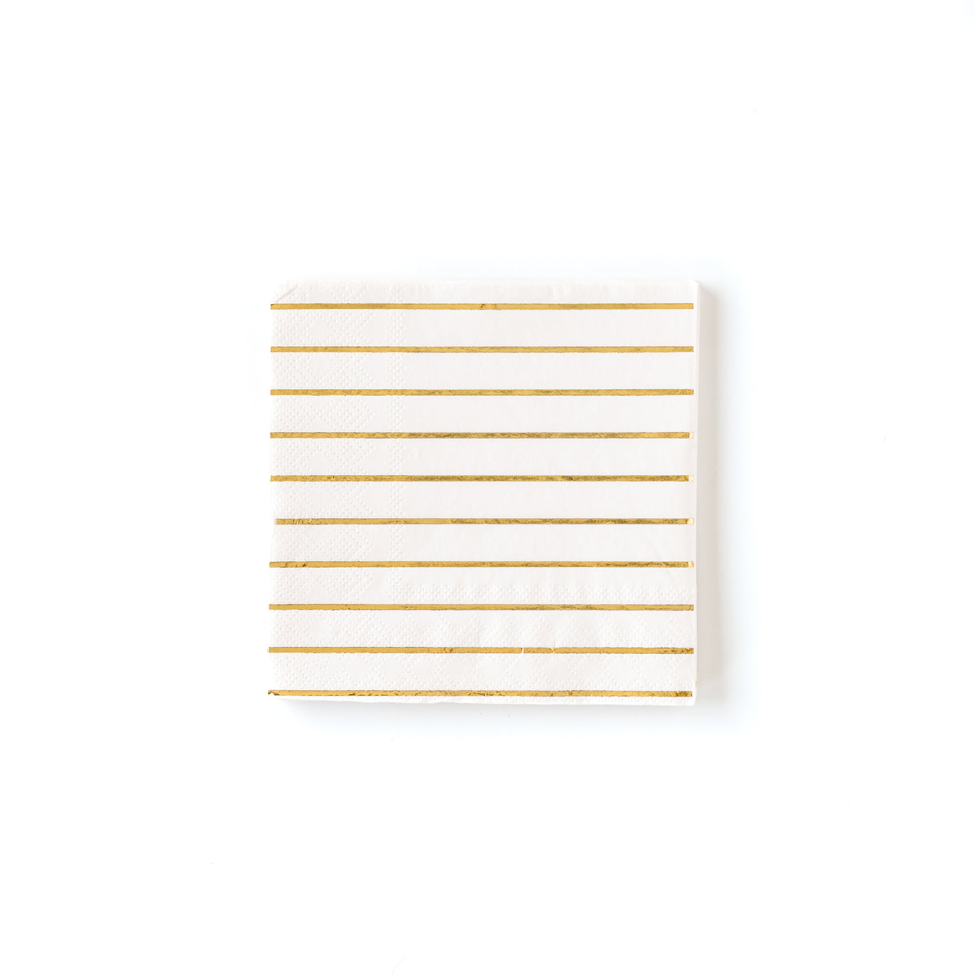 Cream Striped Cocktail Napkins - My Mind's Eye Paper Goods