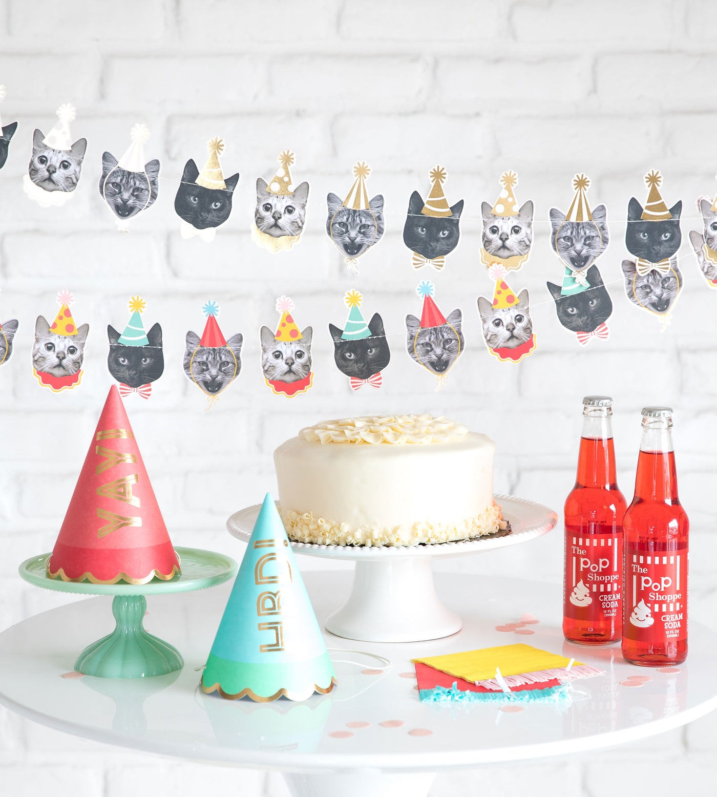Party Animals Cat Banner - My Mind's Eye Paper Goods