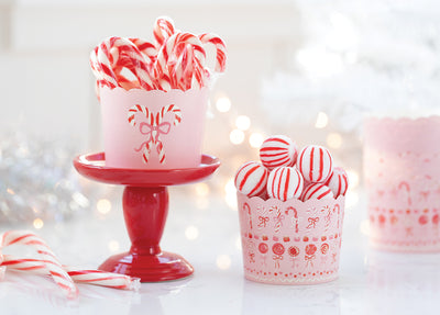 Pink Candy Canes Food Cups (50 pcs)