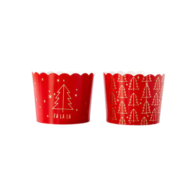 Red Trees Food Cups (50 pcs)