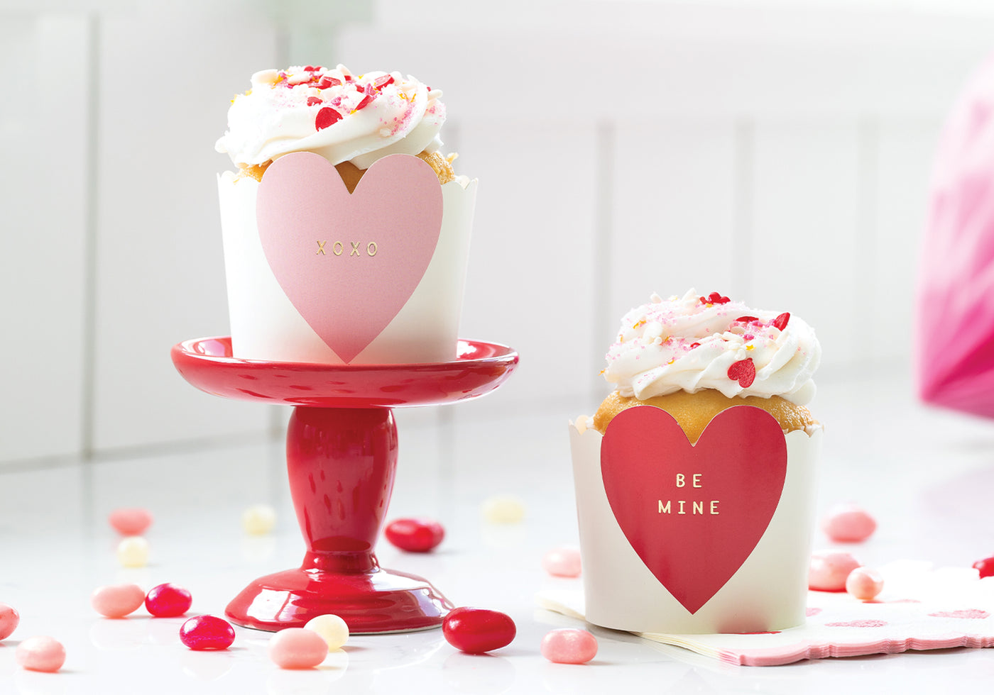 Gold Foil Heart Shaped 5 oz Baking Cups (50 ct)