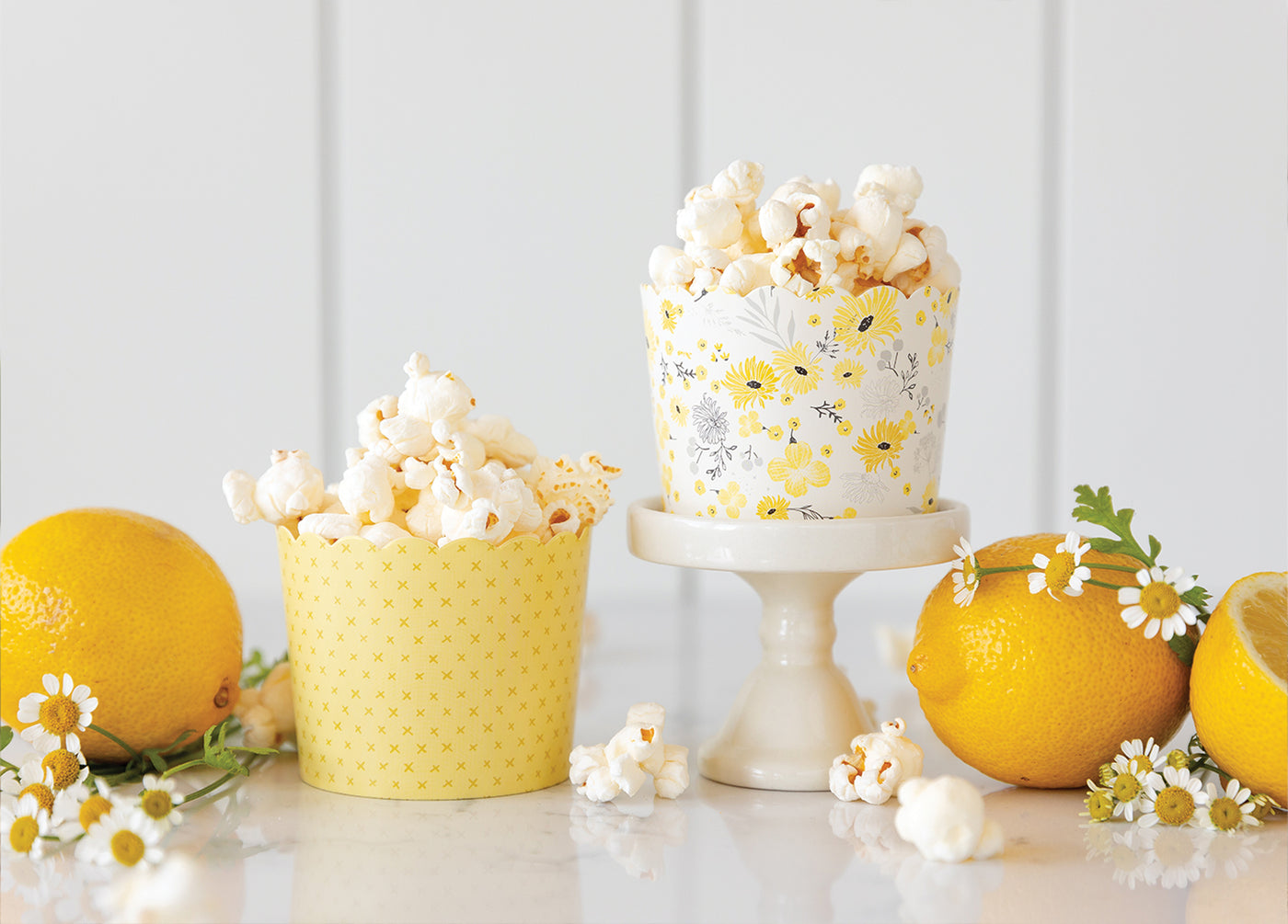 Yellow Floral Baking/Treat Cups