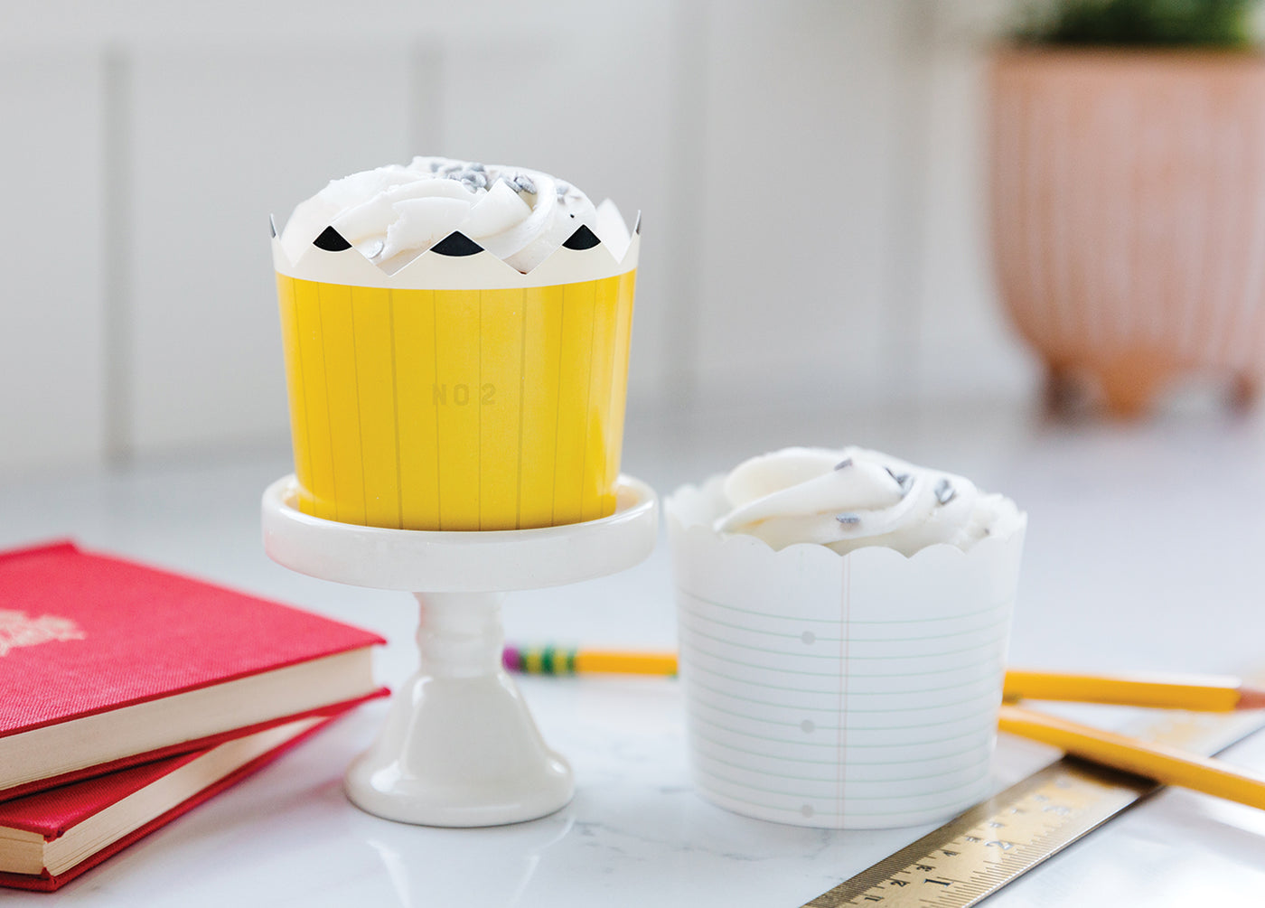 Back to School Baking/Treat Cups - Pencils & Paper