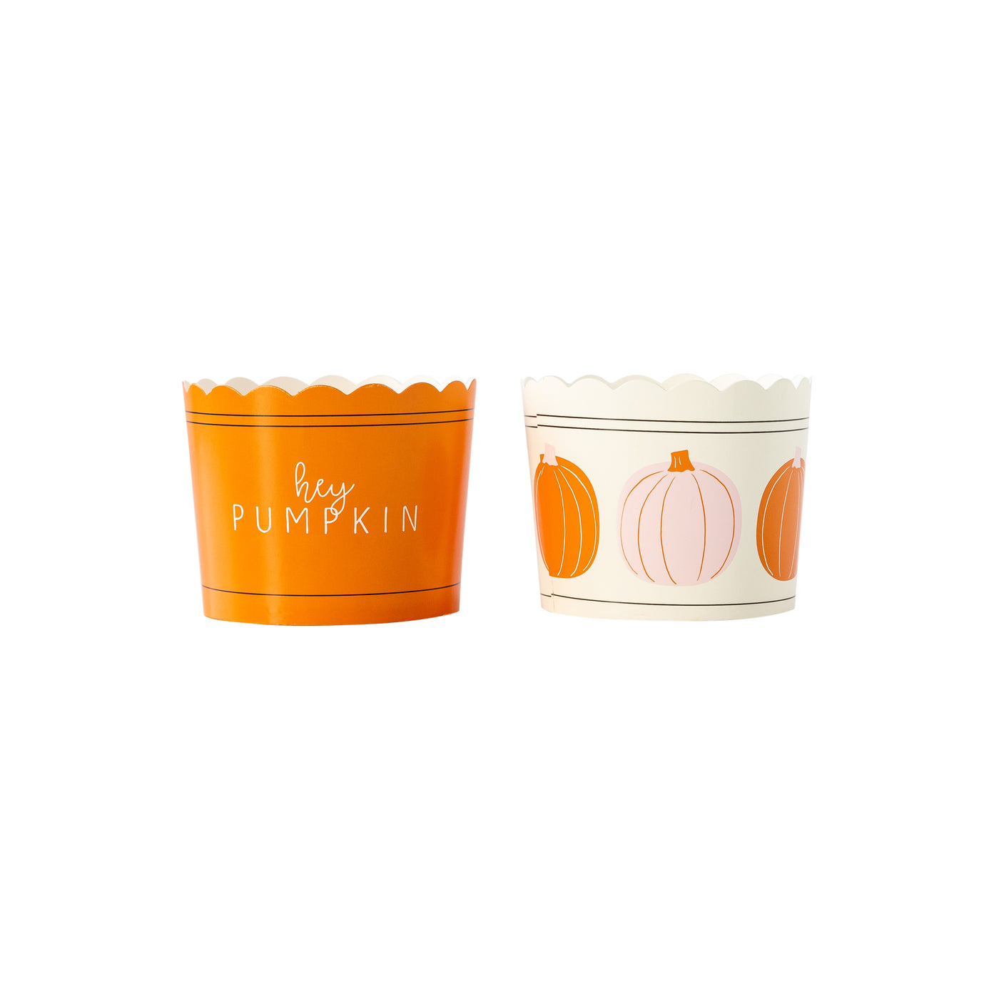 Pink/Orange Pumpkins Food Cups (50 pcs)