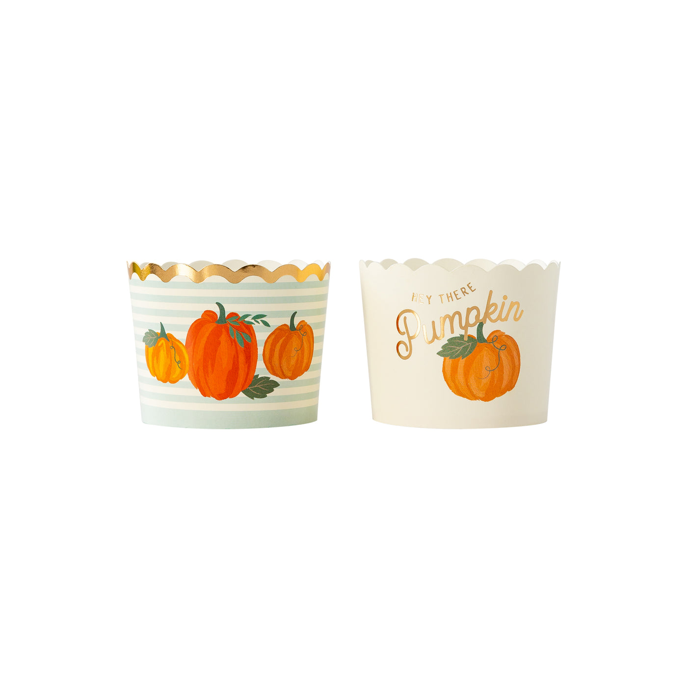 Gold Foil Hey There Pumpkin Baking/Treat Cups (50 pcs)