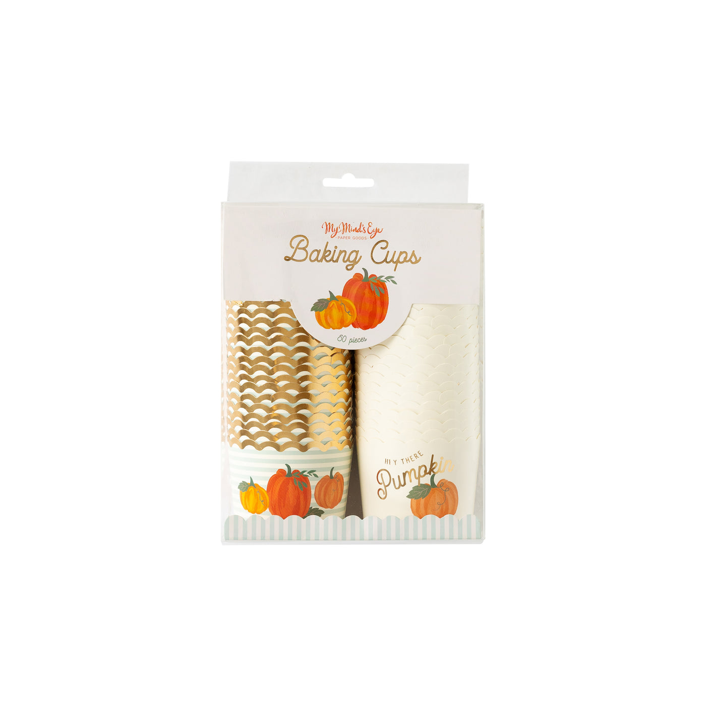Gold Foil Hey There Pumpkin Baking/Treat Cups (50 pcs)