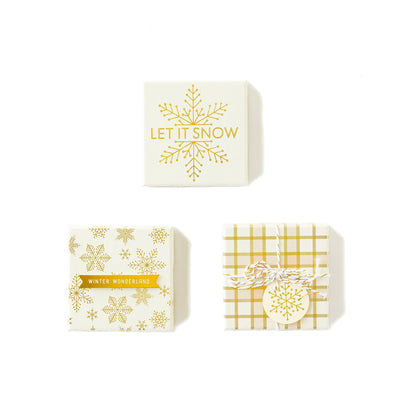 Gold Bow Gift Card Boxes