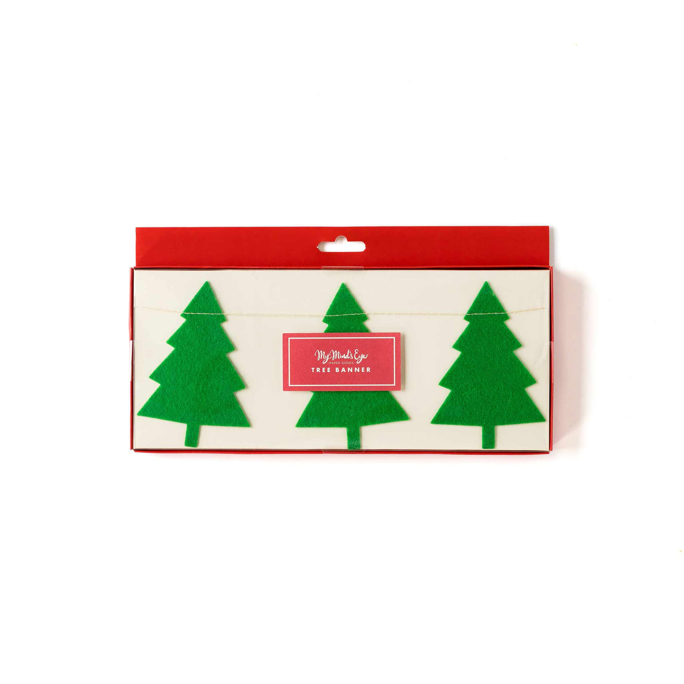 Felt Christmas Tree Banner - My Mind's Eye Paper Goods