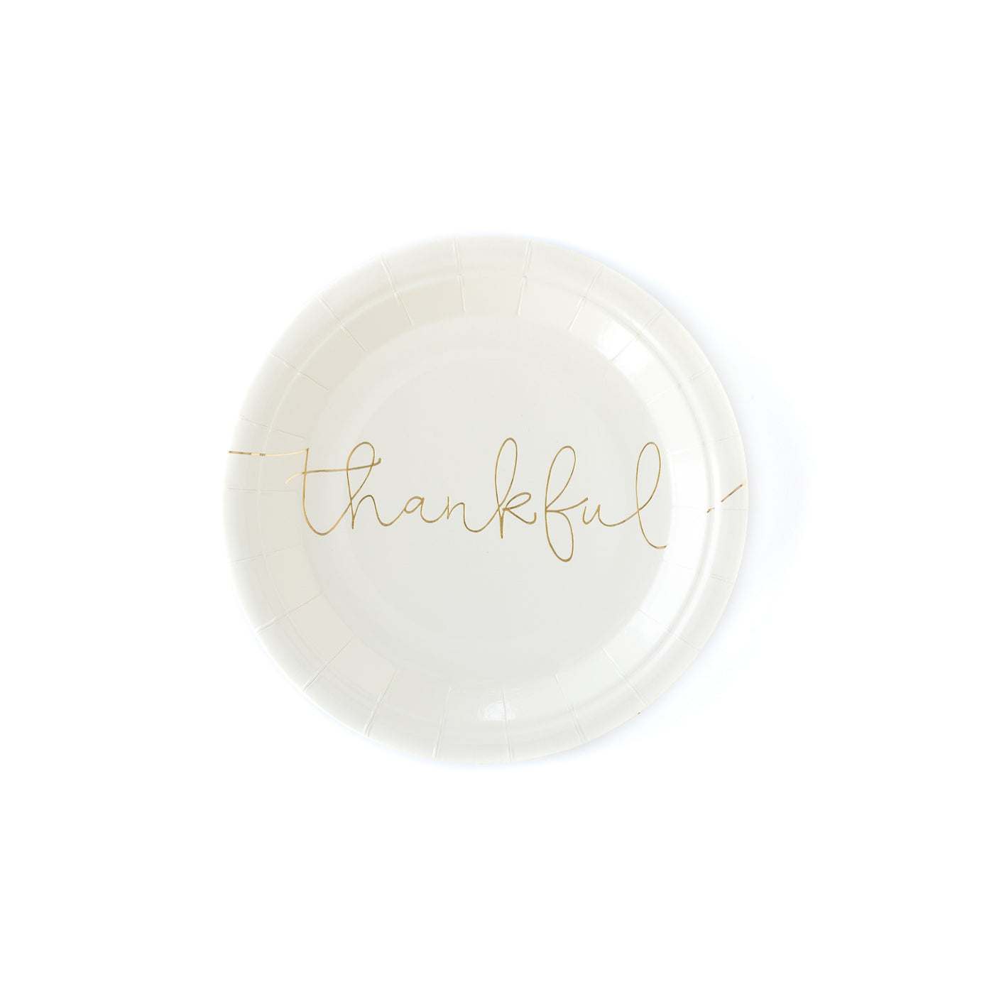 Harvest Thankful/Grateful 7" Plate - My Mind's Eye Paper Goods