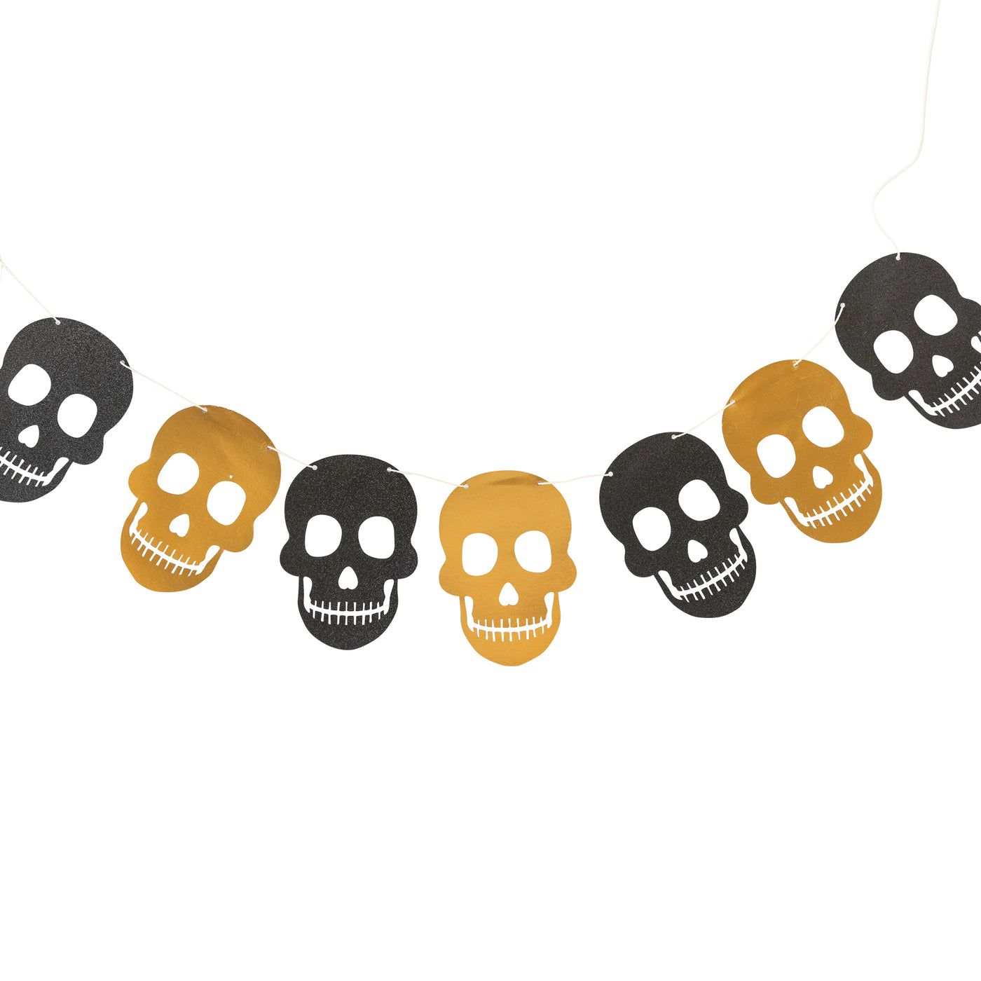 Black & Gold Skull Banner