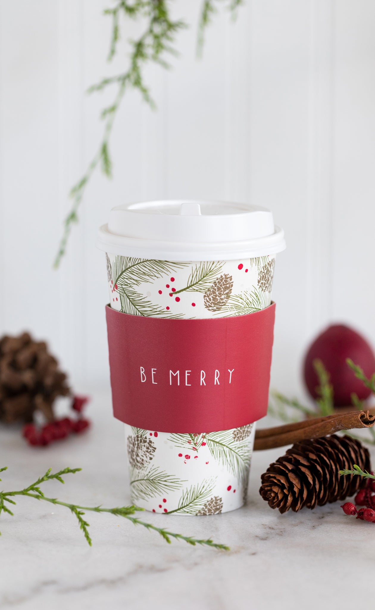 Be Merry Pine To-Go Cups 8 count