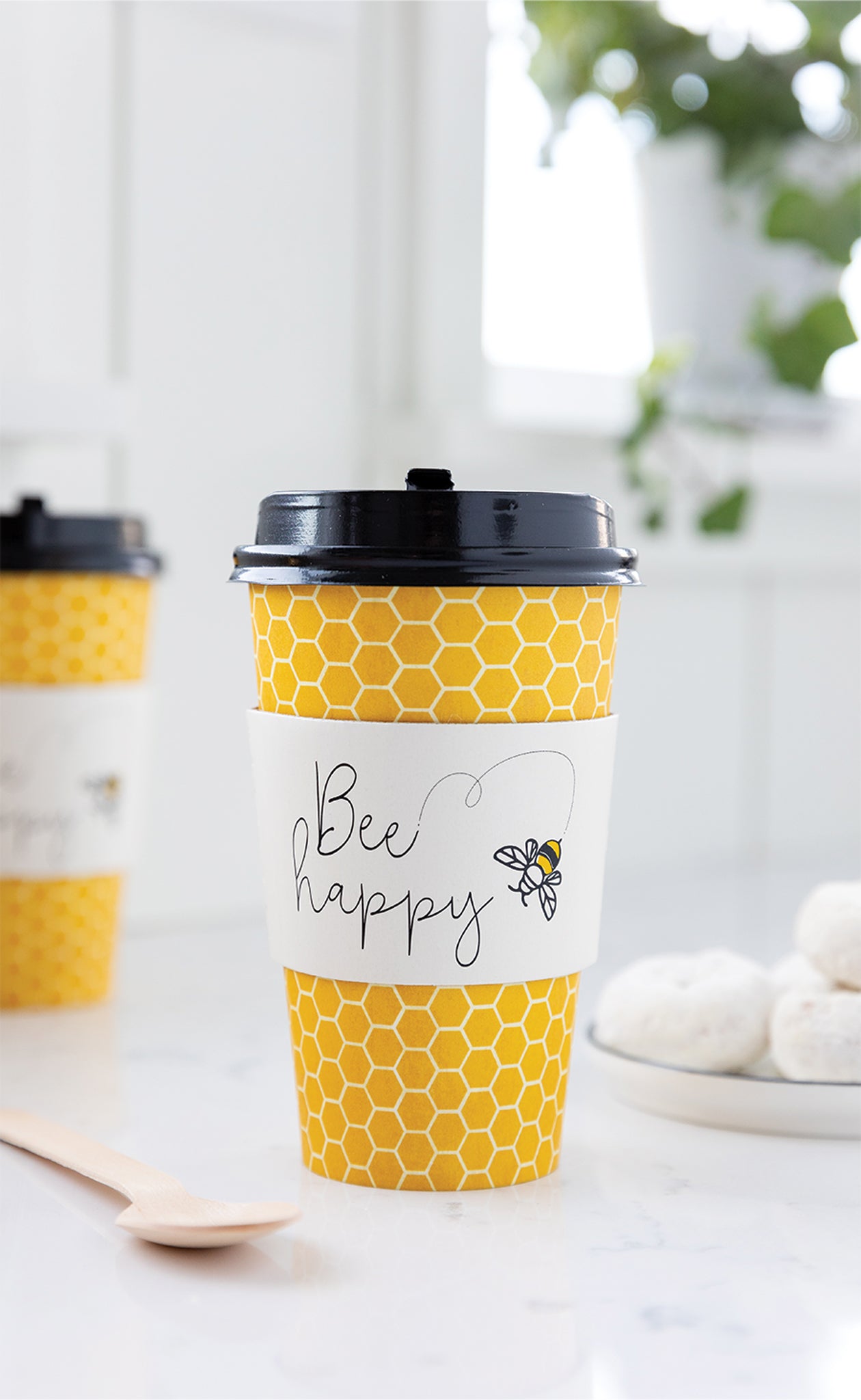Bee Happy To Go Cups 8 count