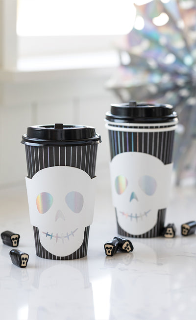 Holographic Skull To-Go Cups (8ct - 16oz)