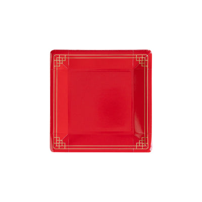 Lunar New Year Square Border Plate