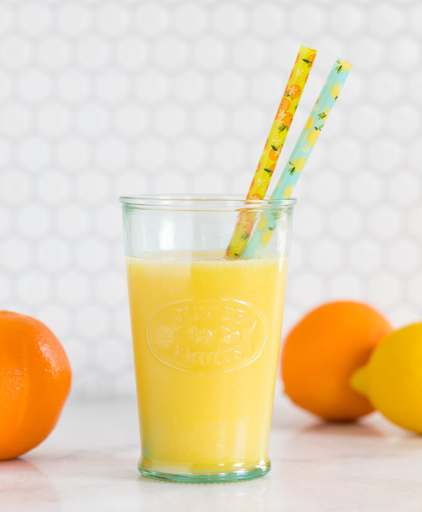 Summer Citrus Reusable Straws
