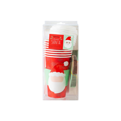 Make Your Own Santa Face To-Go Cups 8 ct