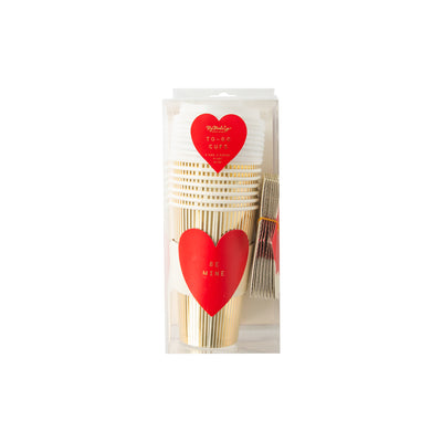 Red Be Mine Heart To-Go Cups (8 ct)