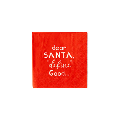 Dear Santa Cocktail Napkin