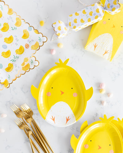 Easter Chick Shaped Plate