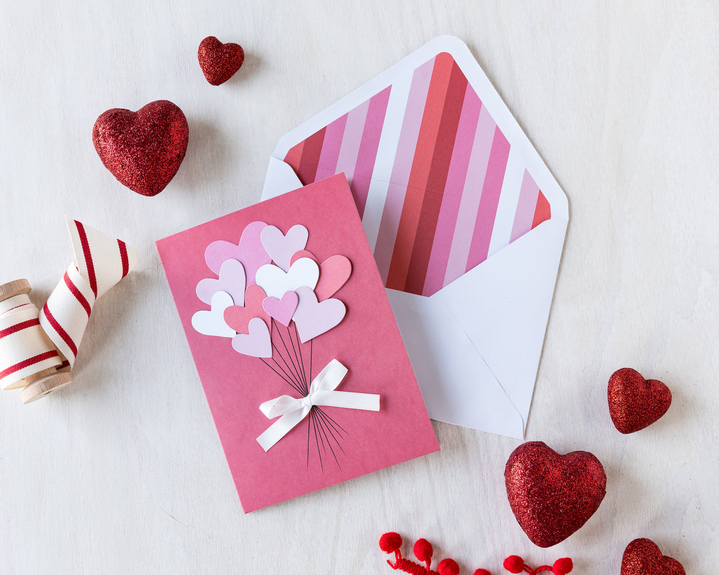 Heart Bouquet Card Craft Kit