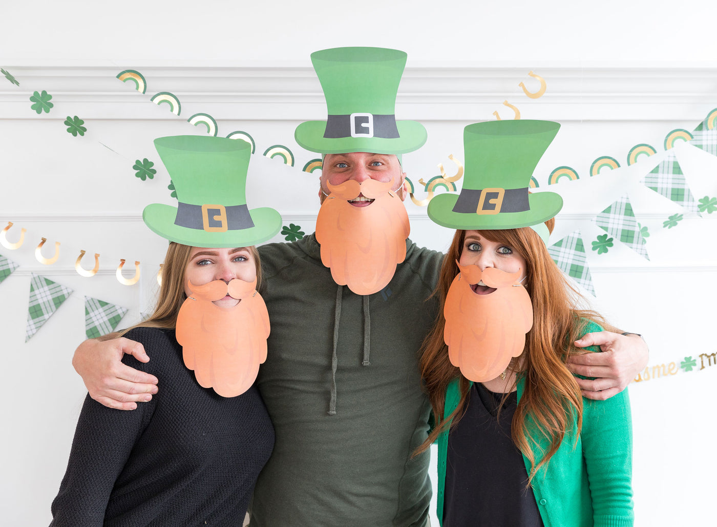 St Patricks Day Hats & Beards - My Mind's Eye Paper Goods