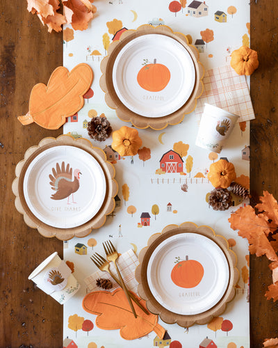 Harvest Turkey Paper Party Cup