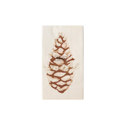 Harvest Pine Cone Guest Napkin