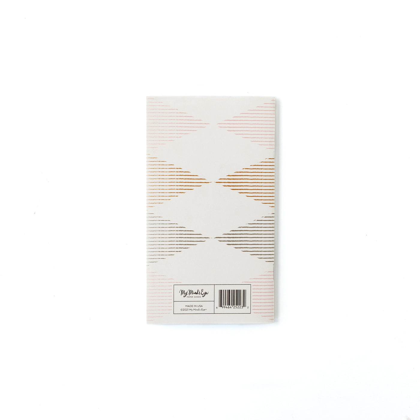 Striped Diamonds Mini Notebook