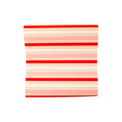 Valentine Red Pink Striped Table Runner