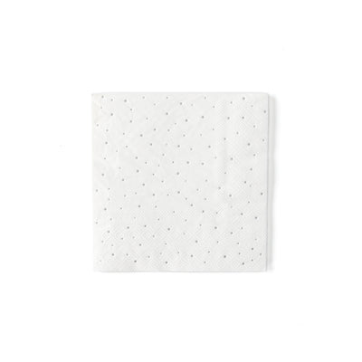 Winter White Mini Dot Cocktail Napkin - My Mind's Eye Paper Goods