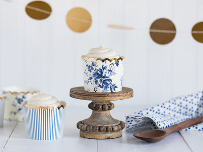 Navy Floral Baking/Treat Cups