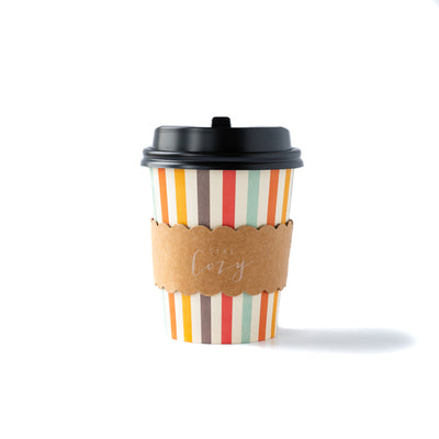 Harvest Stripes To - Go Cozy Cups 8 count